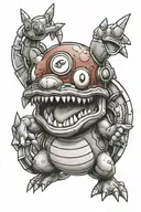 pokemon mario tattoo design idea