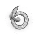 cursive letter f that also looks like an infinity symbol tattoo design idea