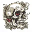 skull chest tattoo tattoo design idea