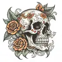 skull chest tattoo tattoo design idea