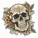 skull chest tattoo tattoo design idea