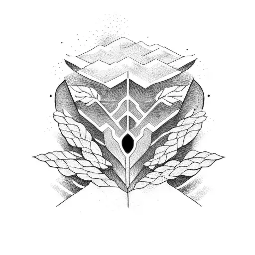 river dawn bundle of grain tattoo design idea