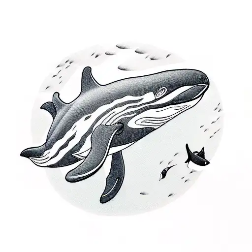 killer whale tattoo design idea