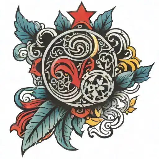 TATOO WITH STEAUA BUCHAREST AND ROMANIAN MEANINGS tattoo design idea