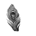 peacock feather tattoo design idea