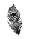 peacock feather tattoo design idea