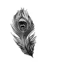 peacock feather tattoo design idea