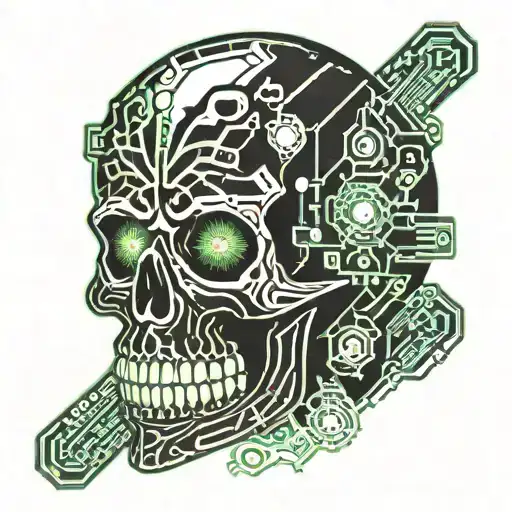 mexican skull tattoo design idea