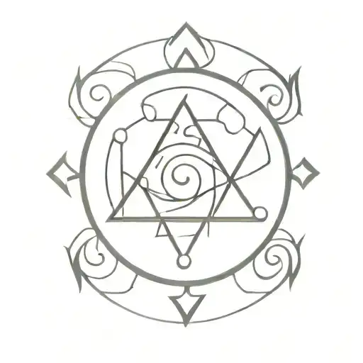 ora boras tatto from full metal alchemist alchemy circle tattoo design idea