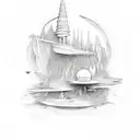 Transition to a new standard of living tattoo design idea