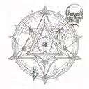 something occult tattoo design idea