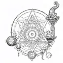 something occult tattoo design idea