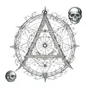 something occult tattoo design idea