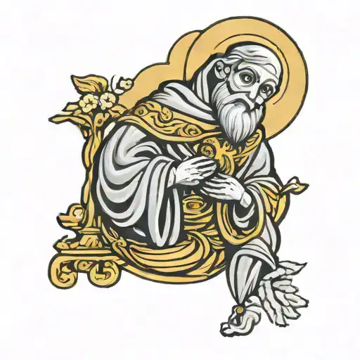 saint anthony , 1967 , krinos  tattoo design idea
