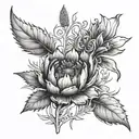desert flower, date 1967 and some passage from the new testament that fits antony the great tattoo design idea