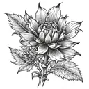 desert flower, date 1967 and some passage from the new testament that fits antony the great tattoo design idea