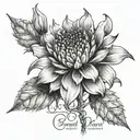desert flower, date 1967 and some passage from the new testament that fits antony the great tattoo design idea