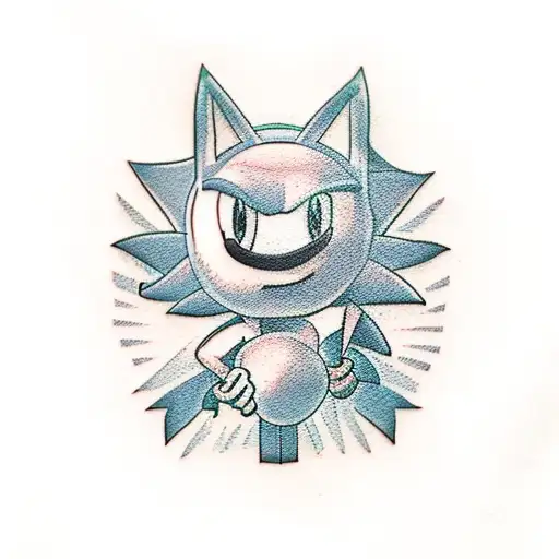 mario vs sonic tattoo design idea