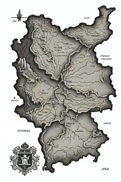 map of colombia tattoo design idea