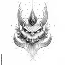 warcraft horde flag tattoo design idea