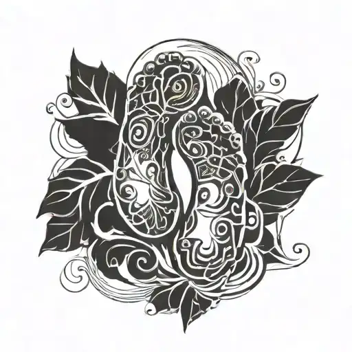 footprint tattoo design idea