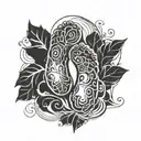 footprint tattoo design idea