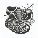 footprint tattoo design idea