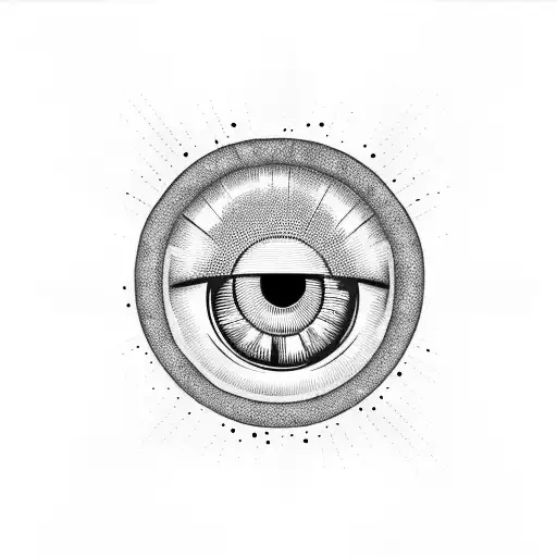 eye demon  tattoo design idea