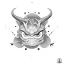 eye demon  tattoo design idea