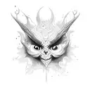 eye demon  tattoo design idea