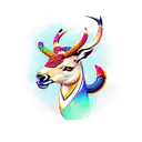 springbok head with the words " gu bràth" underneath tattoo design idea