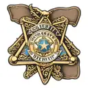 ada county sheriff's badge tattoo design idea
