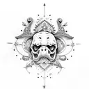 tortuga de mar tattoo design idea