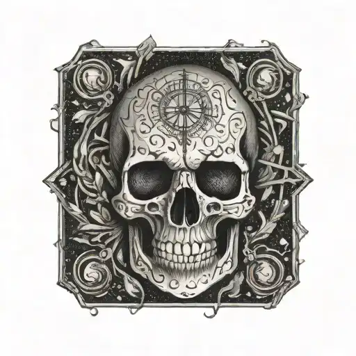 memento vivere memento mori tattoo design idea