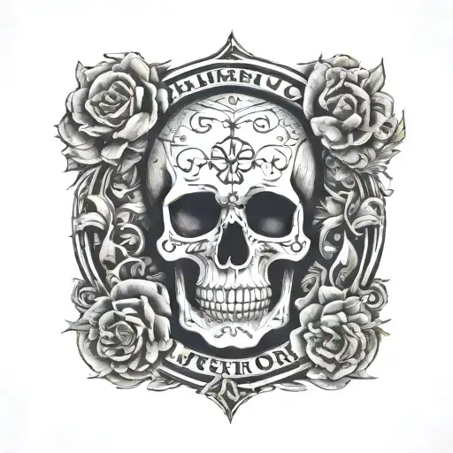 memento mori memento vivere tattoo design idea