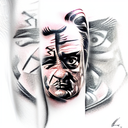 Johnny cash tattoo design idea