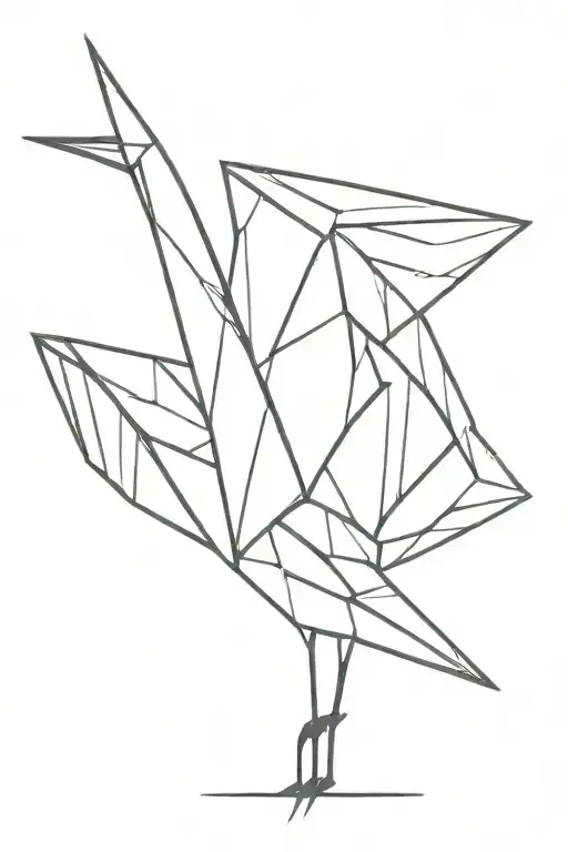 crane origami crane tattoo design idea