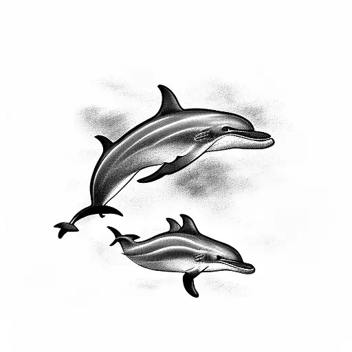 dolphin and ny mets tattoo design idea