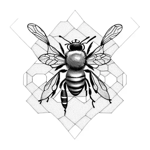 Honey Bee tattoo design idea