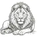 lion tattoo design idea