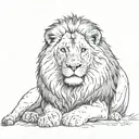 lion tattoo design idea