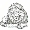 lion tattoo design idea