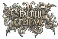 Faith Over Fear tattoo design idea