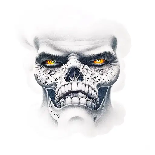 heaven and hell  tattoo design idea