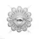 open clam with shiny pearl tattoo design idea