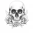 mexican skull tattoo design idea