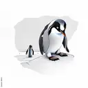 penguin cop tattoo design idea