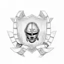 spartan, thin red line, American flag, shield tattoo design idea