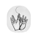 praying hand with Sun tattoo design idea