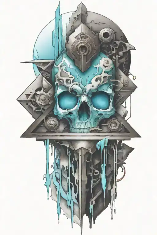 Less cyan tattoo design idea